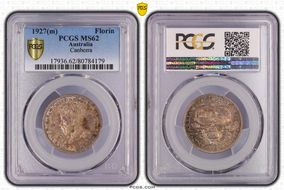 1927(m) Florin Canberra  KM-31 MS62