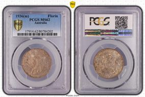 1936(m) Florin KM-27  Ag MS62