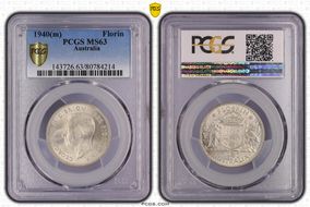1940(m) Florin KM-40  Ag MS63