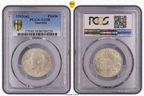 1942(m) Florin KM-40  Ag AU58