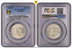 1942-S Florin KM-40  Ag MS63