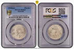 1944(m) Florin KM-40  Ag MS63