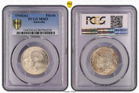 1944(m) Florin KM-40  Ag MS63