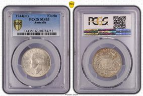 1944(m) Florin KM-40  Ag MS63