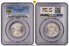 1958(m) Florin MS64