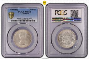 1960(m) Florin KM-60 Ag MS62