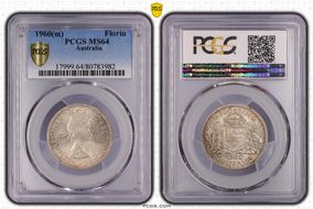 1960(m) Florin KM-60  Ag MS64