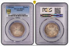 1961(m) Florin MS63