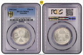 1961(m) Florin MS64