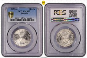 1963(m) Florin MS65
