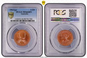 1961 Y. (p) 1/2D MS66BN