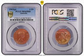 1963 Y. (p) 1/2D MS65RB