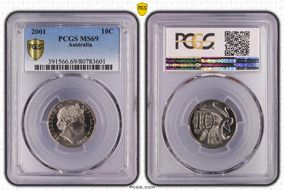 2001 10C Large Head MS69