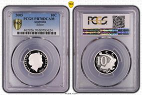 2005 10C Silver PR70DCAM