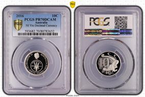 2016 10C 50 Yrs Decimal Currency PR70DCAM