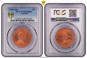 1964 (m) 1D KM-56 MS64RD