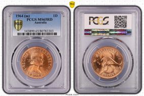 1964 (m) 1D KM-56 MS65RD
