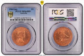 1964 (m) 1D MS64RD