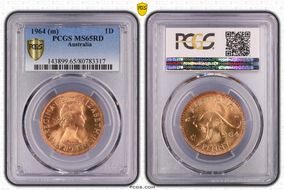 1964 (m) 1D KM-56 MS65RD