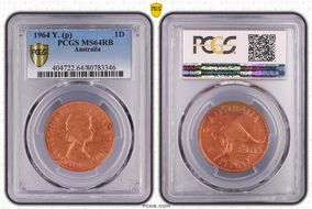 1964 Y. (p) 1D MS64RB