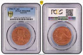 1964 Y. (p) 1D MS64RB