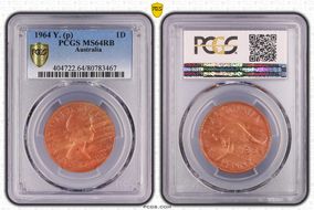 1964 Y. (p) 1D MS64RB
