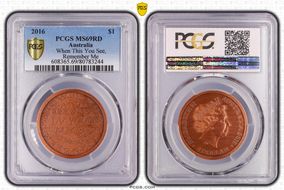 2016 $1 When This You See, Remember Me MS69RD