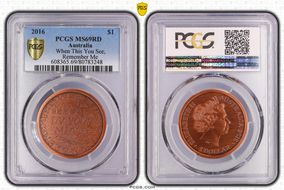 2016 $1 When This You See, Remember Me MS69RD