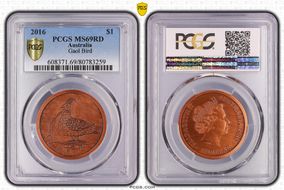 2016 $1 Gaol Bird MS69RD