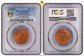 1940(B) 1/4 An SW-9.230 Prid-692 Second Head MS66RD