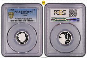 2004 $2 Silver PR69DCAM