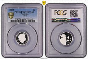 2005 $2 Silver PR69DCAM