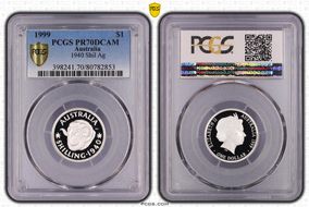 1999 $1 1940 Shil Ag PR70DCAM