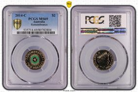 2014-C $2 Remembrance Colorized MS69