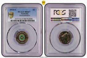 2014-C $2 Remembrance Colorized MS67