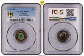 2014-C $2 Remembrance Colorized MS69