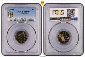 2003 $2 MS69