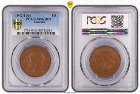 1942-I (b) 1D MS63BN