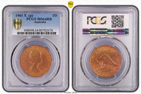 1961 Y. (p) 1D MS64RB