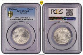 1963(m) Florin MS65