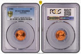 1980 1C MS68RD