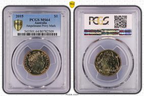 2015 $1 Ampelmann Privy Mark MS64