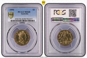 1991 $1 MS68