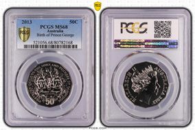 2013 50C Birth of Prince George MS68