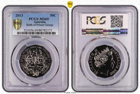 2013 50C Birth of Prince George MS69