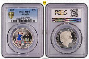 2016 50C Jemima Play School Colorized MS70