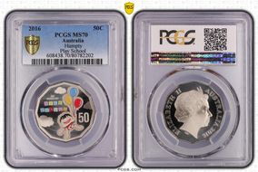 2016 50C Humpty Play School Colorized MS70