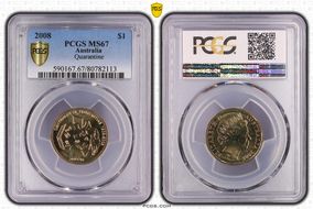 2008 $1 Quarantine MS67