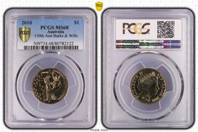 2010 $1 150th Ann Burke & Wills MS68