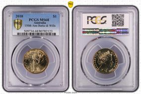 2010 $1 150th Ann Burke & Wills MS68